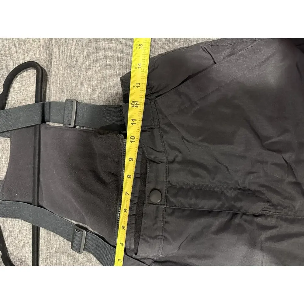 Childrens Place Black Snow Pants Ski Outdoor Removable Bib Youth Size 16 Unisex